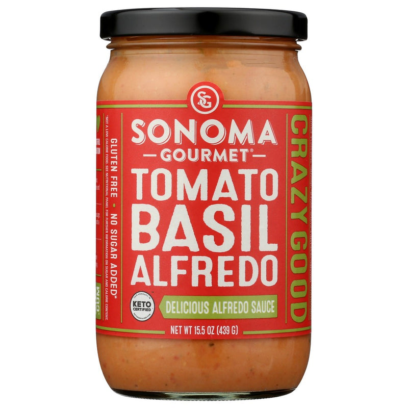 Sonoma Gourmet Sauce Tomato Basil Alfrdo - 16 Ounce, Case of 6