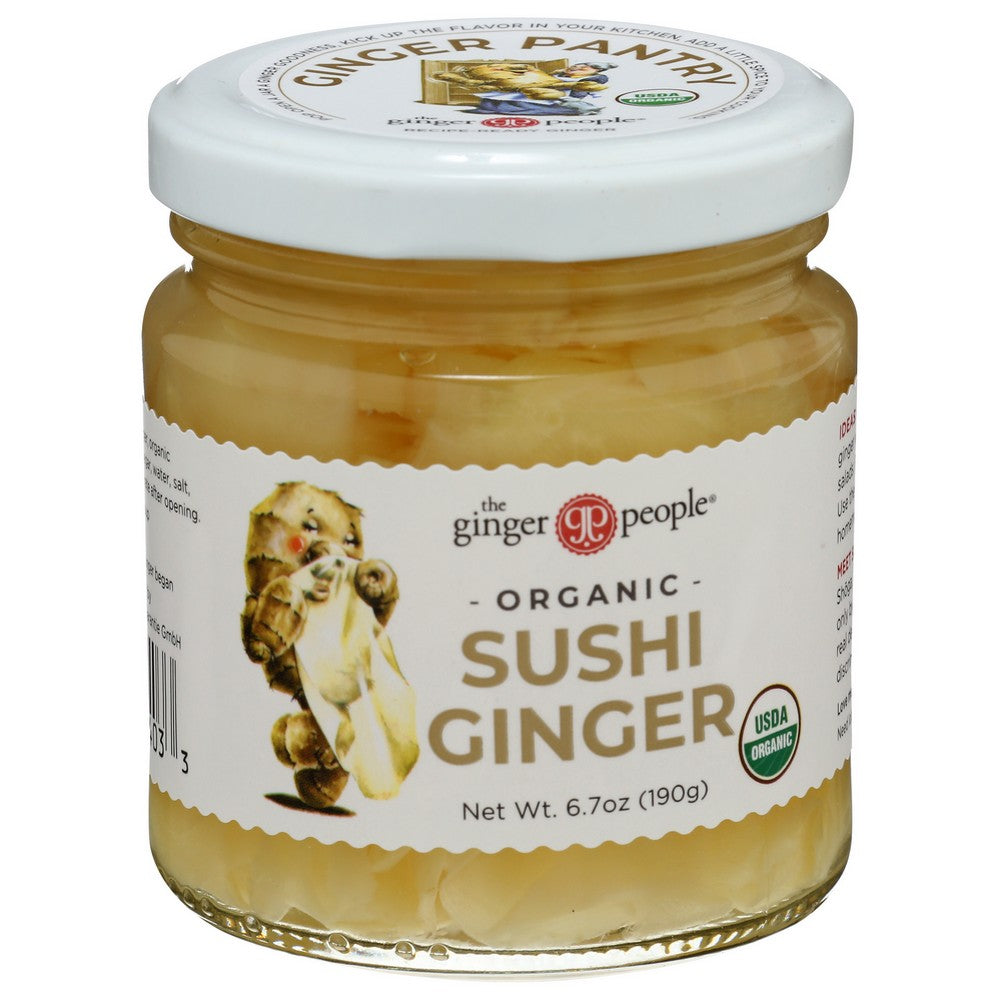 The Ginger People® 90403, The Ginger People Organicanic Pickled Sushi Ginger, 6.7 Oz. ,  Case of 12