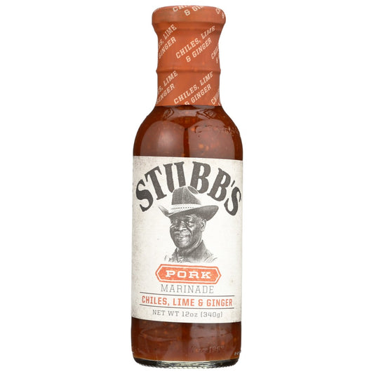 Stubb's® 10028, Stubb's Chiles, Lime & Ginger Pork Marinade, 12 Oz.,  Case of 6