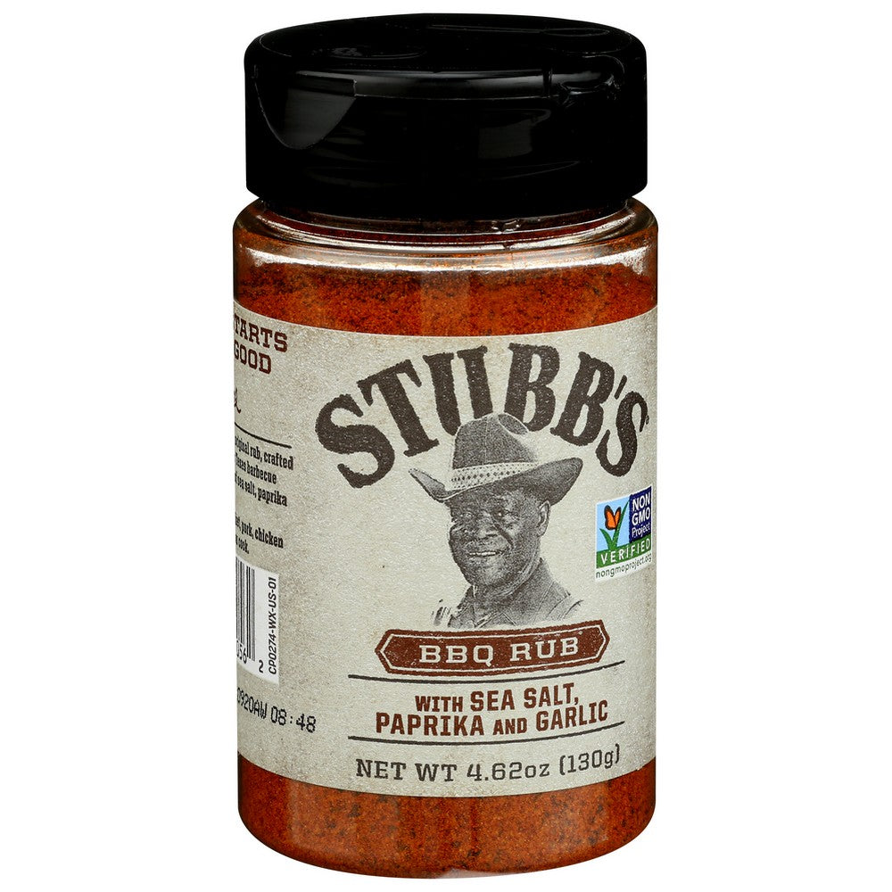 Stubbs ,  Rub Bbq 4.62 Ounce,  Case of 6