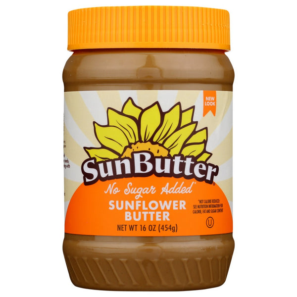 Sunbutter Natural Nut Butter No Sugar Added - 16 Ounce, Case of 6