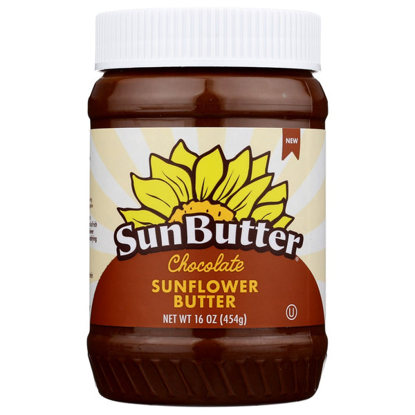 Sunbutter Natural Butter Chocolate - 16 Ounce, Case of 6