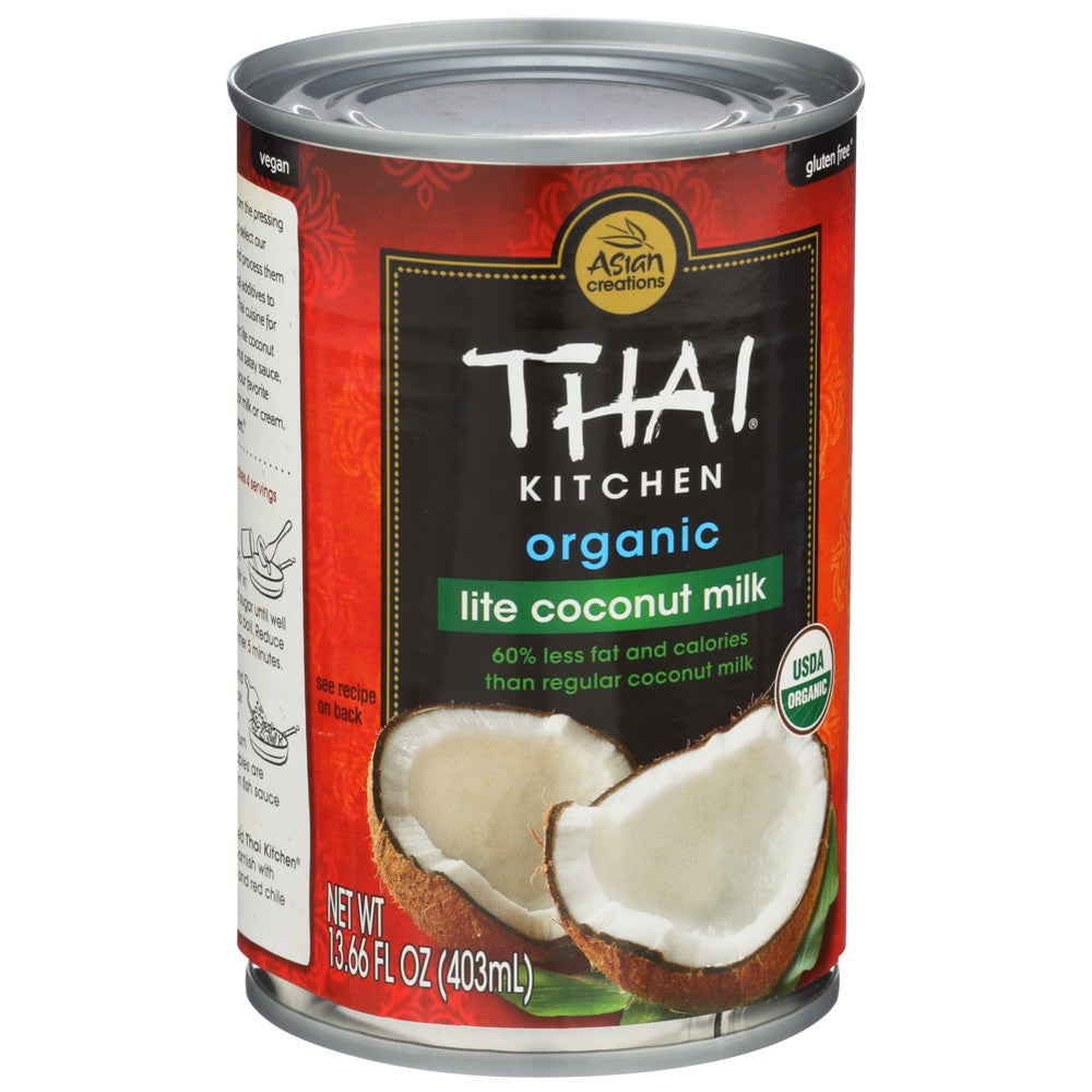 Thai Kitchen Coconut Milk Lite Organic - 14 Ounce,  Case of 12