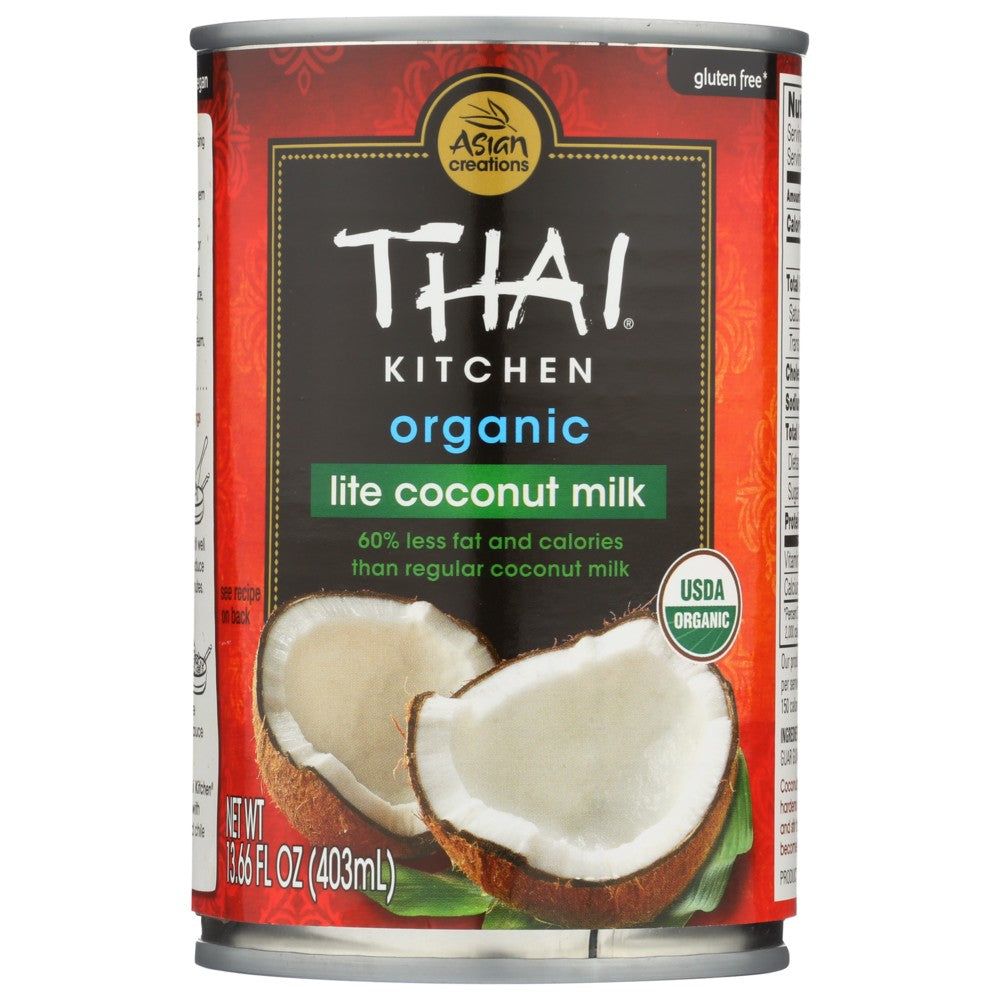 Thai Kitchen Coconut Milk Lite Organic - 14 Ounce,  Case of 12