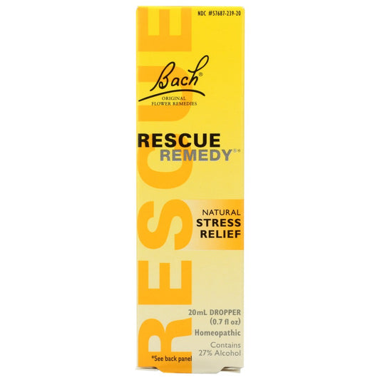 Bach® Bf01392, Bach Natural Stress Relief Rescue Remedy Drops, 20 Ml. Bottle,  Case of 1