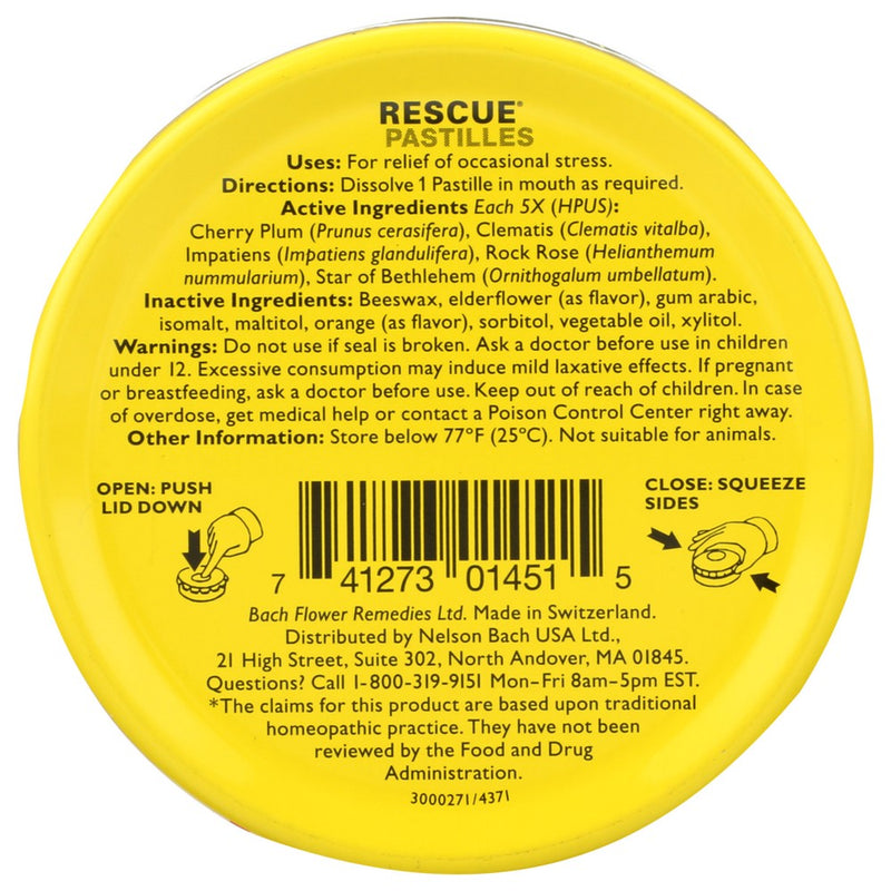 Nelson Bach Rescue Pastille Original - 50 GM, Case of 12