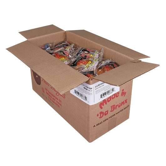 Just Bagels Individually Wrapped Sliced Mini Plain Bagel - 2 Ounce 60 Per Case