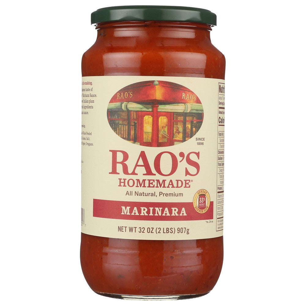 Raos Sauce Marinara Hmmade - 32 Ounce,  Case of 6