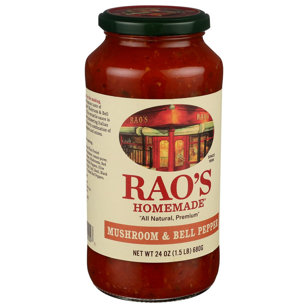 Rao's 03-00044,  Mushroom & Bell Pepper Sauce  24Oz 24 Ounce,  Case of 6