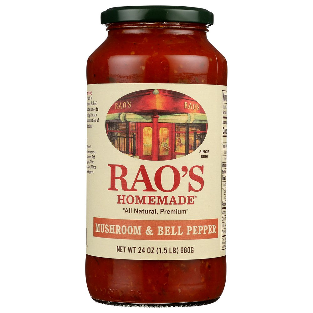 Rao's 03-00044,  Mushroom & Bell Pepper Sauce  24Oz 24 Ounce,  Case of 6