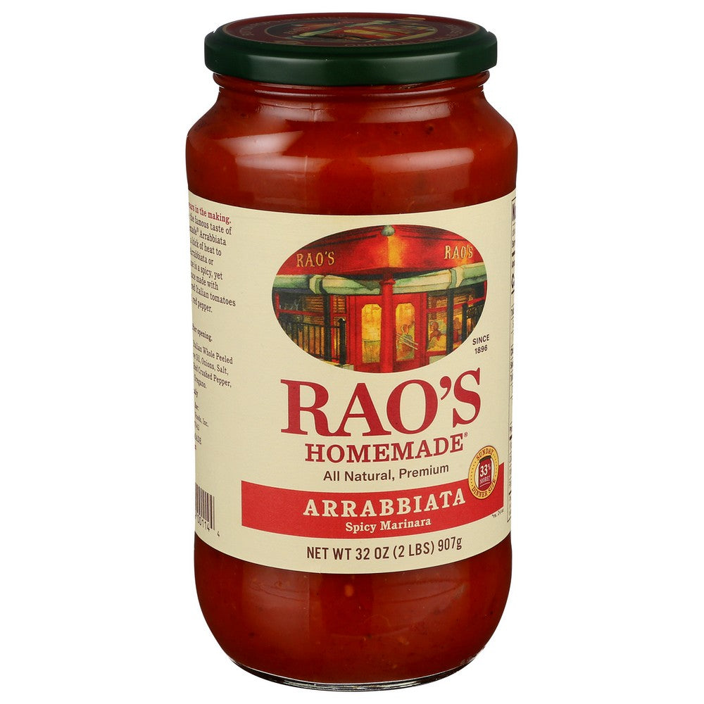 Rao's Homemade® 03-00124,  Arrabbiata Sauce  32 Oz 32 Ounce,  Case of 6