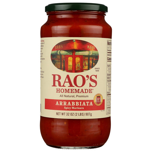 Rao's Homemade® 03-00124,  Arrabbiata Sauce  32 Oz 32 Ounce,  Case of 6