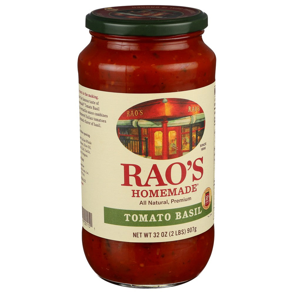 Rao's Homemade® 03-00123,  Tomato Basil Sauce  32 Oz 32 Ounce,  Case of 6