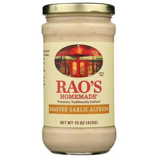 Rao's 03-00015, Garlic Alfredo Sauce Roasted Garlic 15 Oz 15 Ounce,  Case of 6