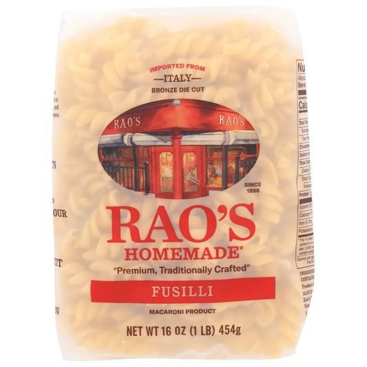 Rao's Homemade® Fus16-12, Fusilli Pasta Pasta Fusilli 16 Ounce,  Case of 6