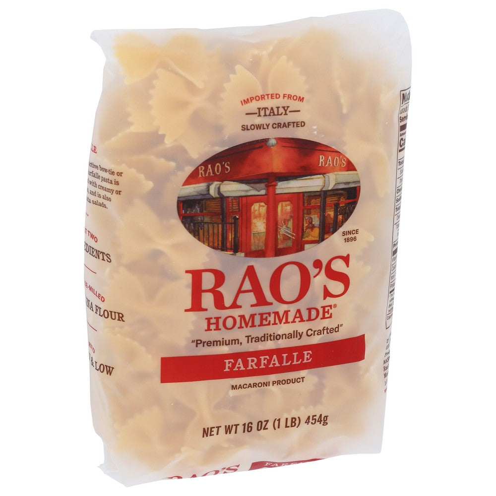 Rao's Homemade 03-00177, Rao's Farfalle Short Pasta Rao's Pasta 16 Ounce,  Case of 6