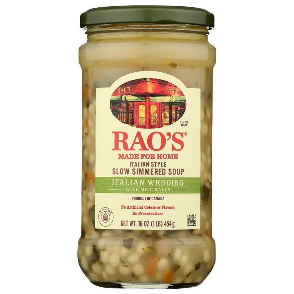 Rao's Homemade® 03-00100, Italian Wedding Italian Wedding Soup, 16Oz 16 Ounce,  Case of 6