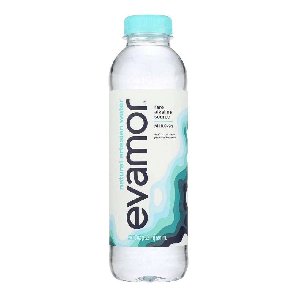 Evamor Artesan Spring Water - Evamor Natural - Case of 24 - 20 fl oz.
