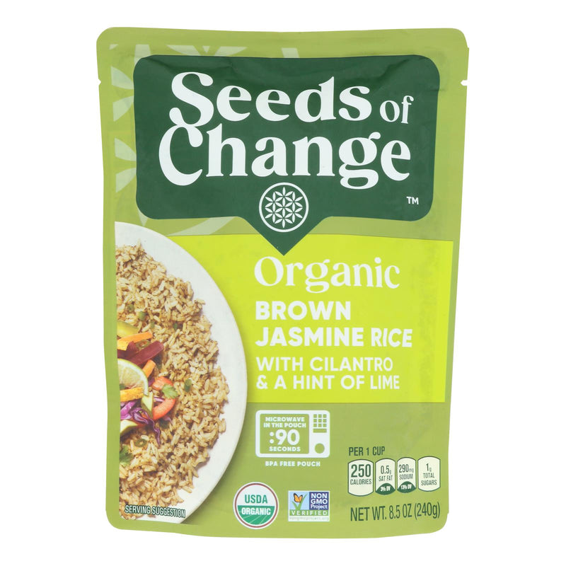 Seeds Of Change - Rice Brn Jas Cil Lime - Case of 12-8.5 Ounce