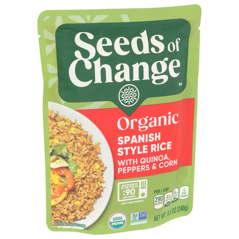 Seeds Of Change Organic Spanish Style Rice Qno - 9 Ounce, Case of 12