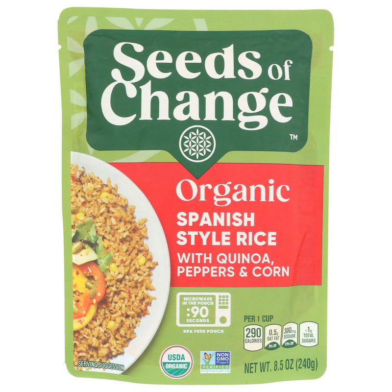 Seeds Of Change Organic Spanish Style Rice Qno - 9 Ounce, Case of 12