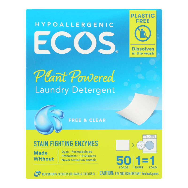 Ecosnext - Laundry Det Free & Clear - Case of 10-50 Count