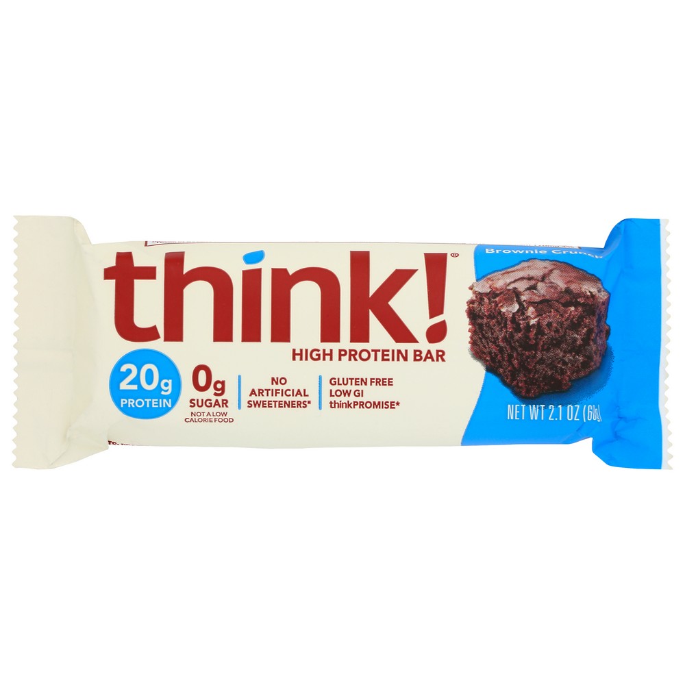 Think! Bar Prtn Brownie Crunch - 2 Ounce, Case of 10
