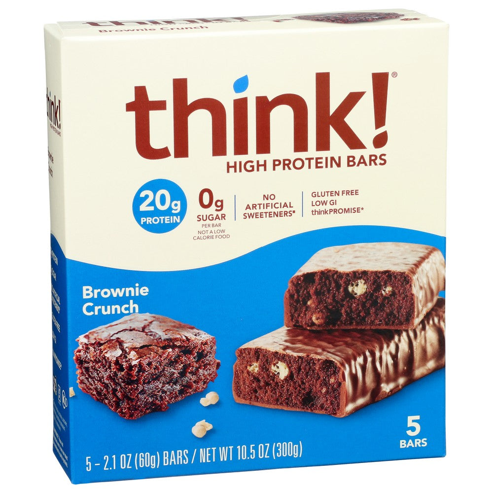 Think! Bar Brwnie Crnch 5pc - 11 Ounce, Case of 6