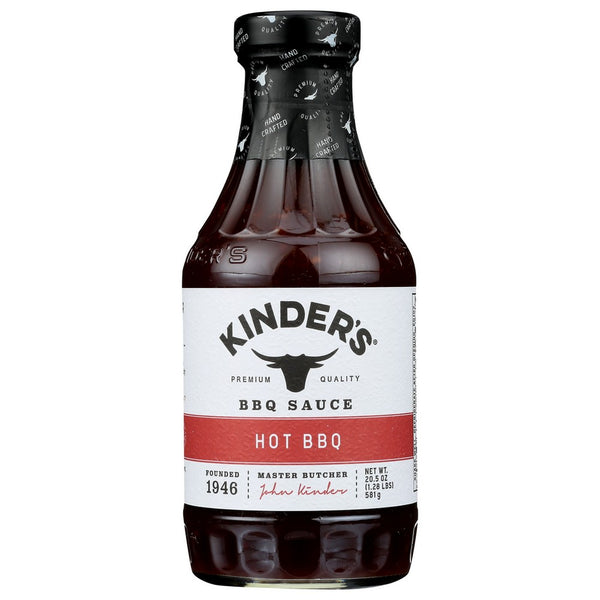 Kinders Sauce Bbq Hot - 21 Ounce, Case of 6