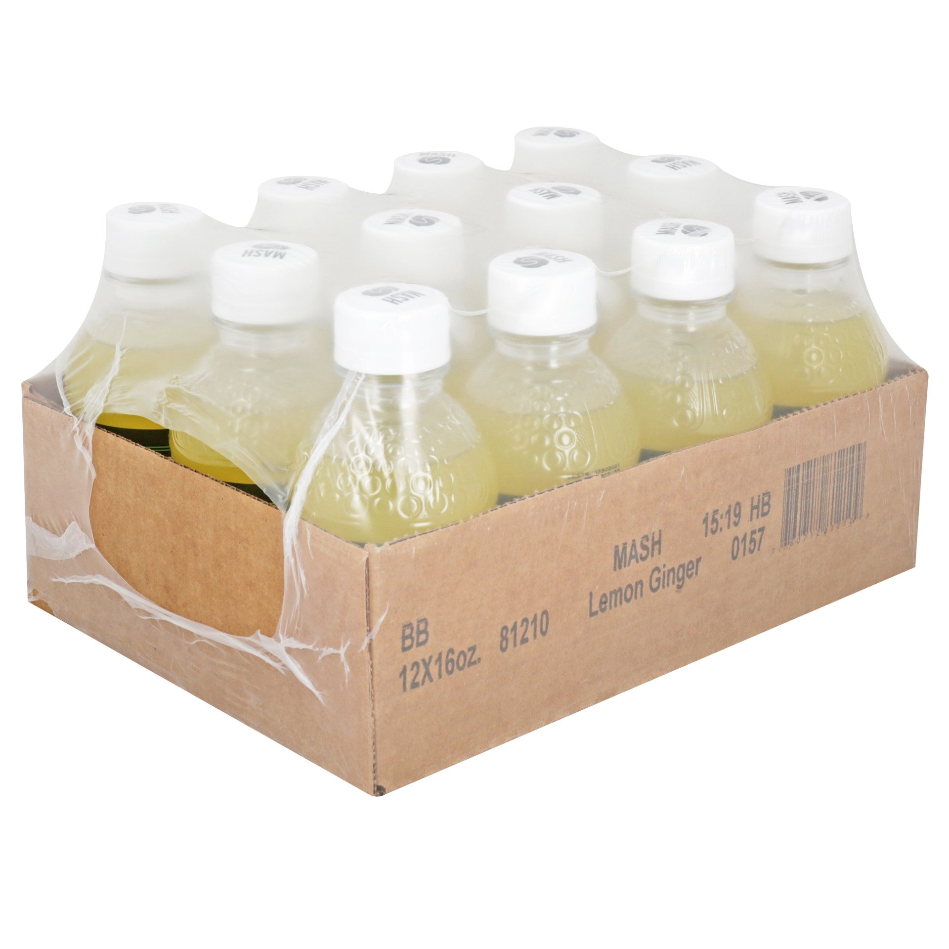 Mash Lemon Peel Ginger Root Case 16 Fluid Ounce - 12 Per Case
