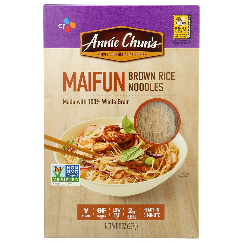 Annie Chuns Noodle Brown Rice Maifun - 8 Ounce, Case of 6