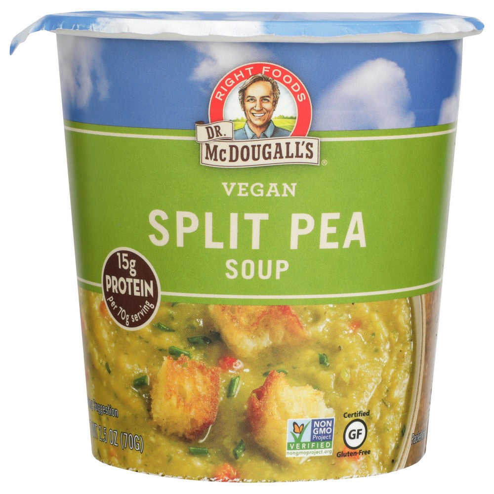 Dr. Mcdougall's Right Foods® , Vegan Split Pea  Soup  2.5 Ounce,  Case of 6