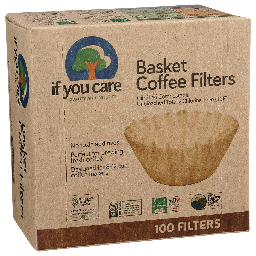 If You Care® 10028, If You Care Coffee Filters, 100 Filters,  Case of 12