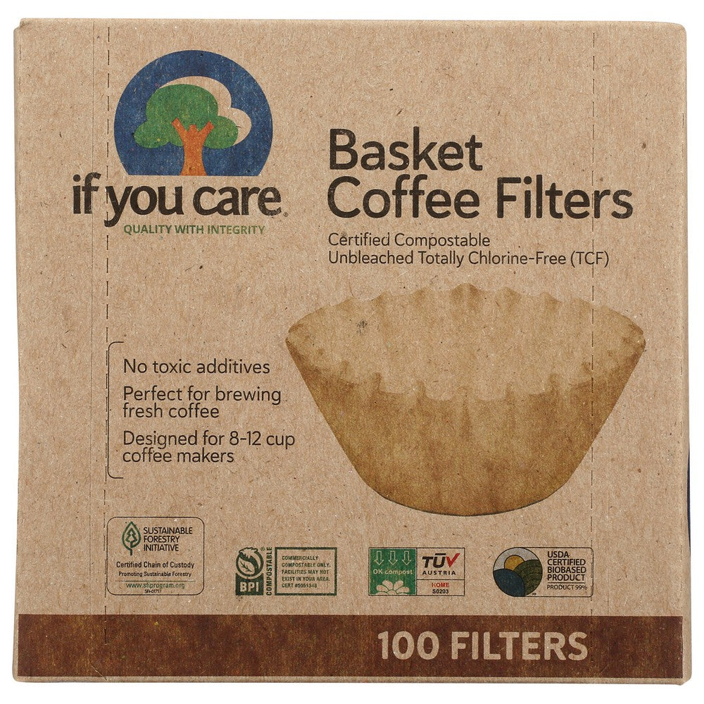 If You Care® 10028, If You Care Coffee Filters, 100 Filters,  Case of 12