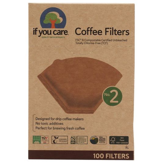 If You Care® J25000, If You Care Fsc Certified No. 2 Coffee Filters, 100 Filters,  Case of 12