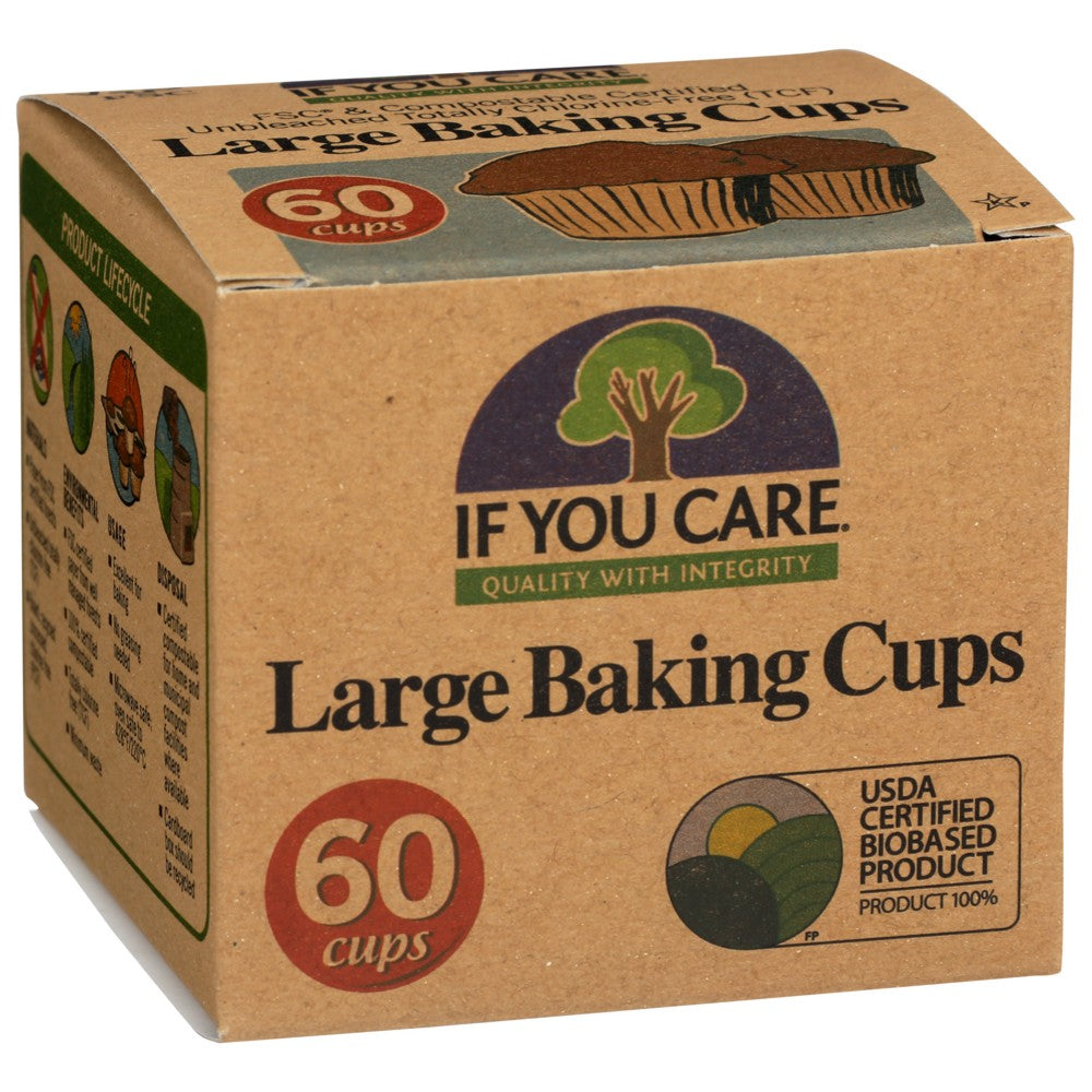 If You Care® J25010, If You Care Large Baking Cups, 60 Cups,  Case of 24