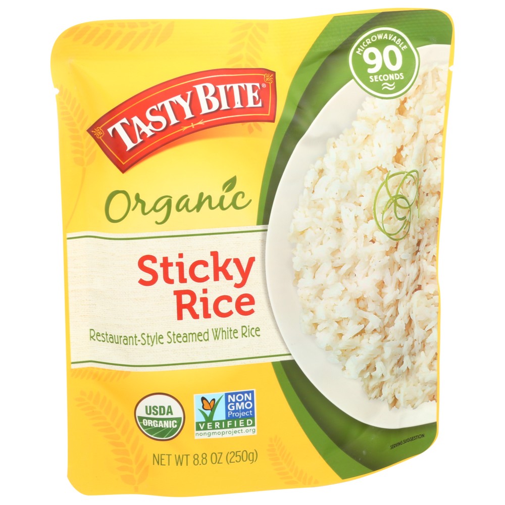 Tasty Bite® 01226, Tasty Bite Organicanic Sticky Rice, Ready To Eat, Microwavable, Vegan, Gluten-Free, 8.8 Oz,  Case of 6