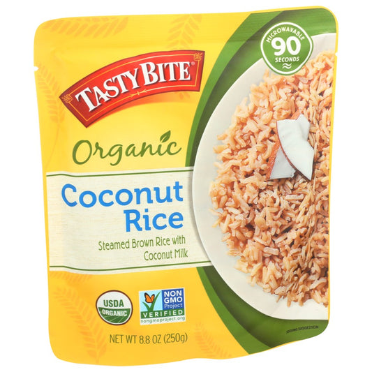 Tasty Bite® 01228, Tasty Bite Organicanic Coconut Rice, Ready To Eat, Microwavable, Vegan, Gluten-Free, 8.8 Oz,  Case of 6