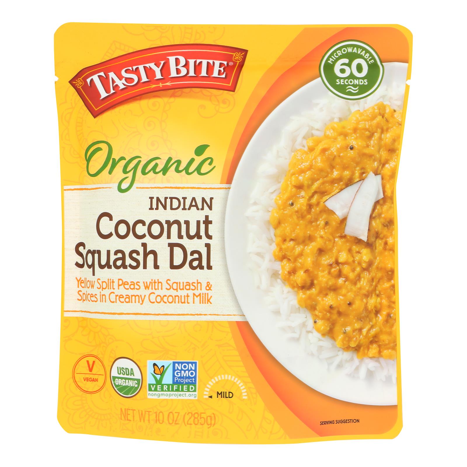 Tasty Bite - Entree Coconut Sqsh Dal - Case of 6-10 Ounce