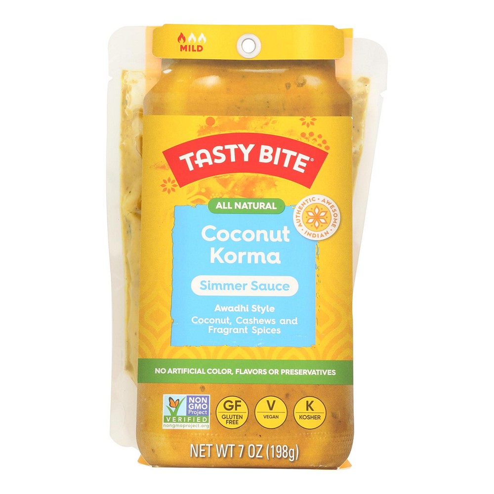 Tasty Bite - Simmer Sce Coconut Korma - Case of 10-7 OZ