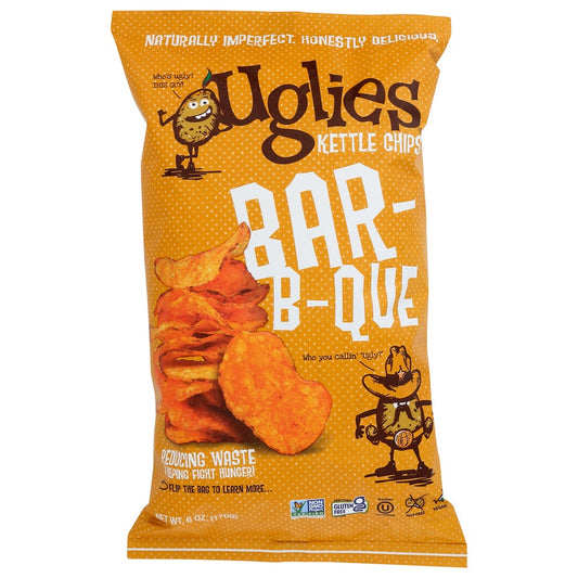 Uglies Kettle Chips® 16103, Barbecue Kettle Chips 6 Ounce,  Case of 12