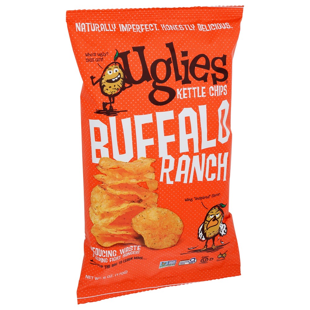 Uglies Kettle Chips® 16181, Buffalo Ranch Kettle Chips 6 Ounce,  Case of 12