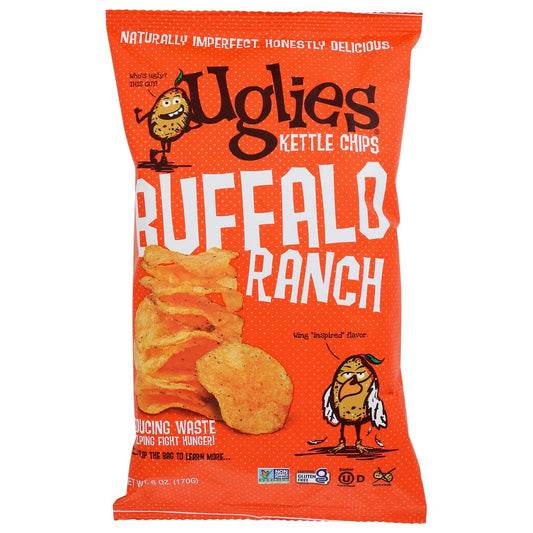 Uglies Kettle Chips® 16181, Buffalo Ranch Kettle Chips 6 Ounce,  Case of 12