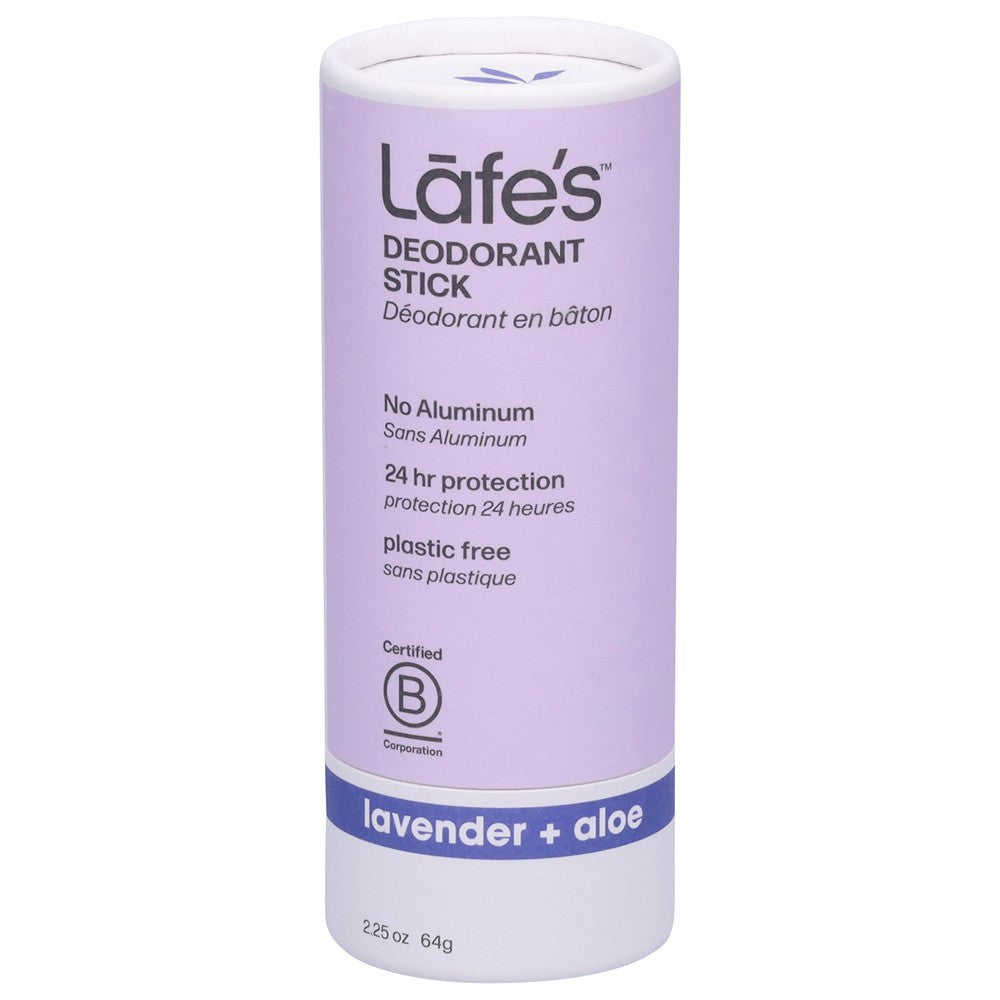Lafe's Natural Body Care - Deod Lav Aloe Plstc Free - EA of 1-2.25 OZ