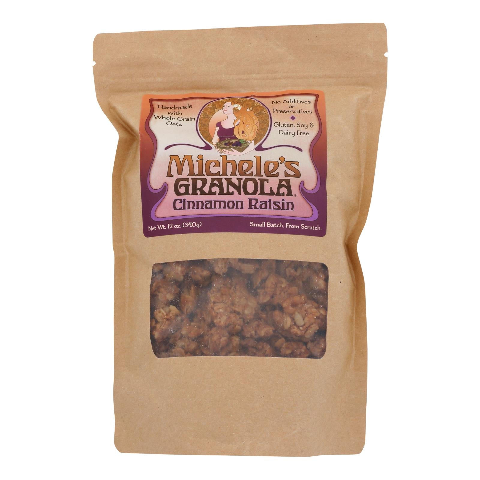 Michele's Granola - Granola Cinnamon Raisin - Case of 6-12 Ounce