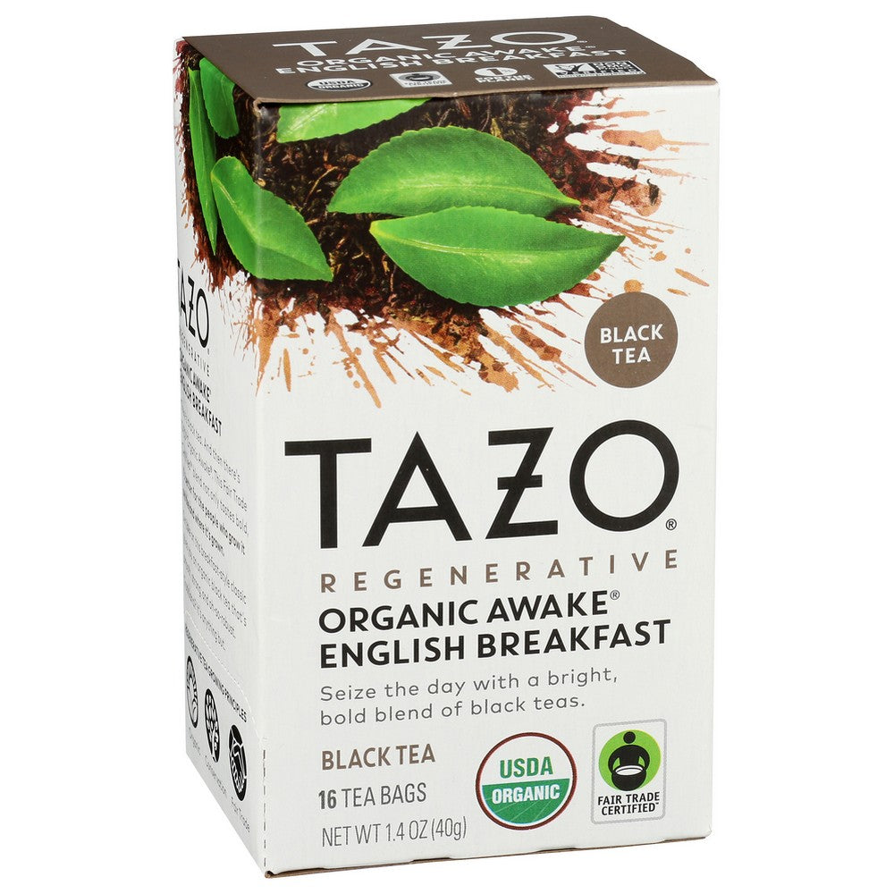 Tazo 68782248,  Tazo Tea Organicanic Awake 16Ct 1.4 Ounce,  Case of 6