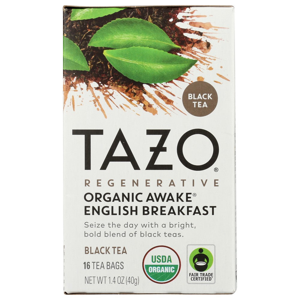 Tazo 68782248,  Tazo Tea Organicanic Awake 16Ct 1.4 Ounce,  Case of 6