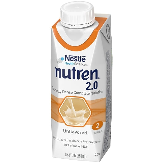 Nestle Nutren 2.0 Malnutrition Rtd Calorically Dense Liquid Formula, 8.45 Fluid Ounce, 24 Per Case