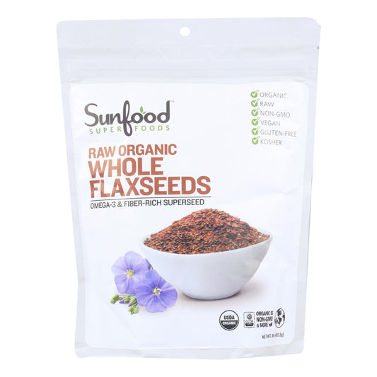 Sunfood - Flax Seeds - 1 Each -16 Ounce