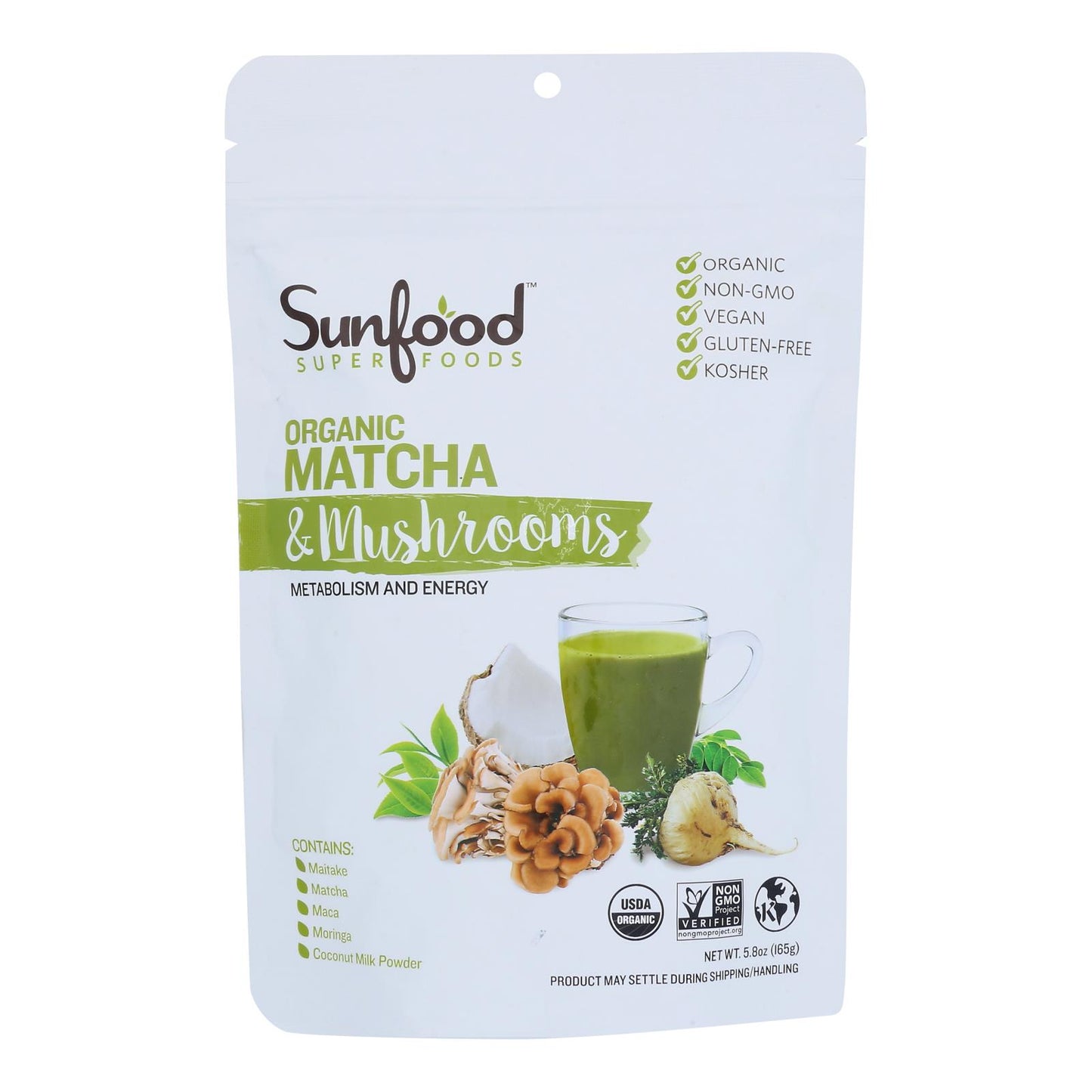 Sunfood - Matcha Powder Og2.mshroom - 1 Each-5.8 Ounce